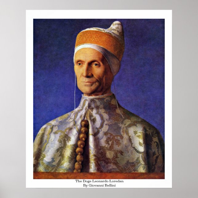 Der Doge Leonardo Loredan von Giovanni Bellini Poster (Vorne)