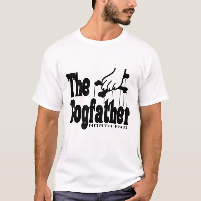 Der Dogvater Funny Niedlich Hund Vater Vater Besit T-Shirt (Vorderseite)