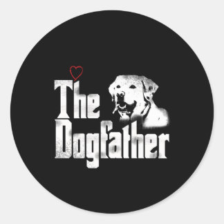 Der Dogvater Labrador-Vater Runder Aufkleber