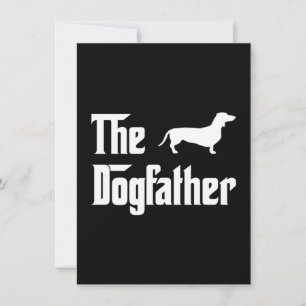 Der Dogvater Mens Dackel Hund Liebhaber Dankeskarte