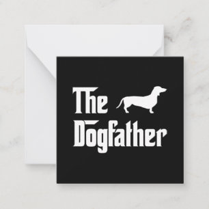 Der Dogvater Mens Dackel Hund Liebhaber Mitteilungskarte