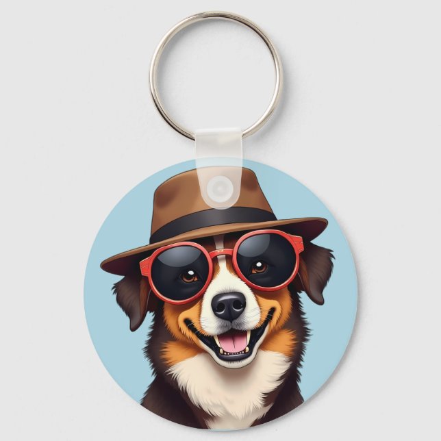 Der Dogvater Schlüsselanhänger (Vorderseite)