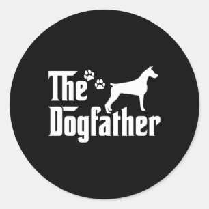 Der Dogvater T-Shirt Vathers Day Gift Vater - Hund Runder Aufkleber