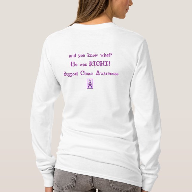 Der Doktor sagte, dass aller es in meinem Haupt… T-Shirt (Rückseite)