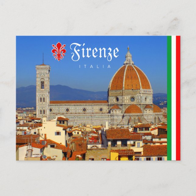 Der Dom von Florenz Postkarte (Vorderseite)