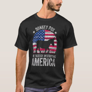 Der Donkey pox die Krankheit, die die amerikanisch T-Shirt