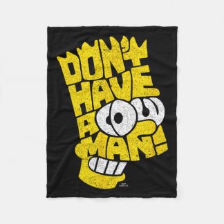 Der Don't Have A Cow Mann Fleecedecke