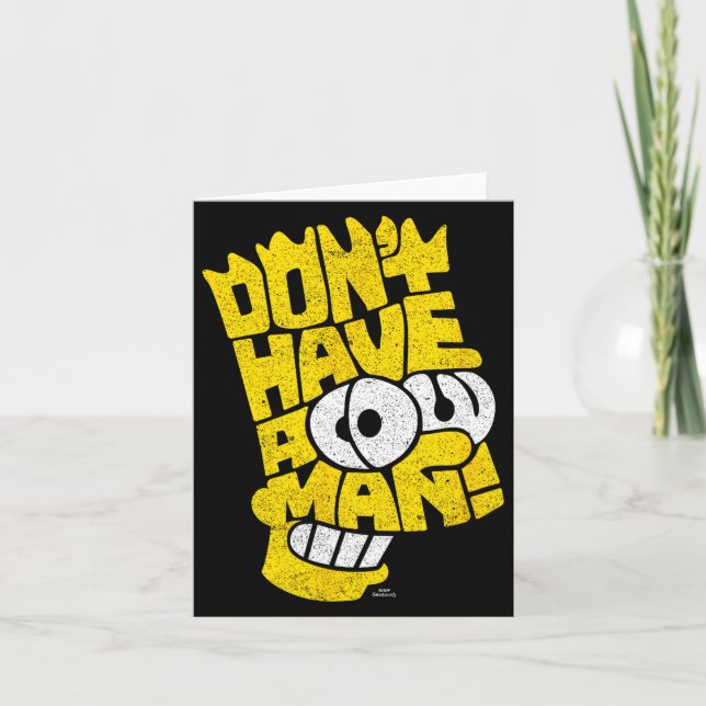 Der Don't Have A Cow Mann  Karte (Vorderseite)