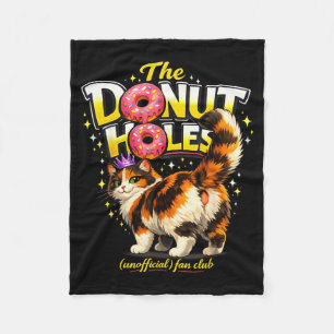 Der Donut Holes Fan Club Lustiges Katzen Meme Männ Fleecedecke