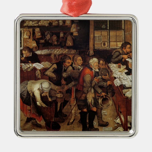 Der Dorf-Rechtsanwalt, 1621 Silbernes Ornament (Vorne)