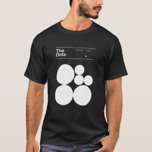 Der Dots-Minimalismus dotiert typografisches Desig T-Shirt