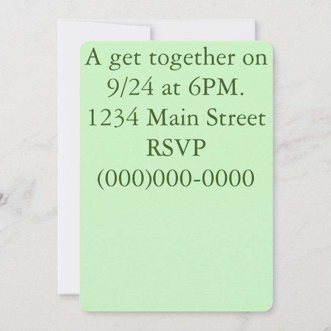 Der Dozent Einladung (Rückseite)