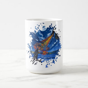 Der Drache- Handgefertigtes Kunstwerk Kaffeetasse