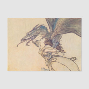 „Der Drache hat die Königin gefangen“ von Arthur R Seidenpapier