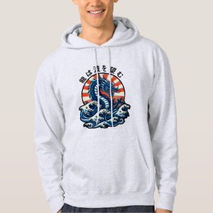 Der Drache sucht die Wellen (龍は波を望む) Hoodie