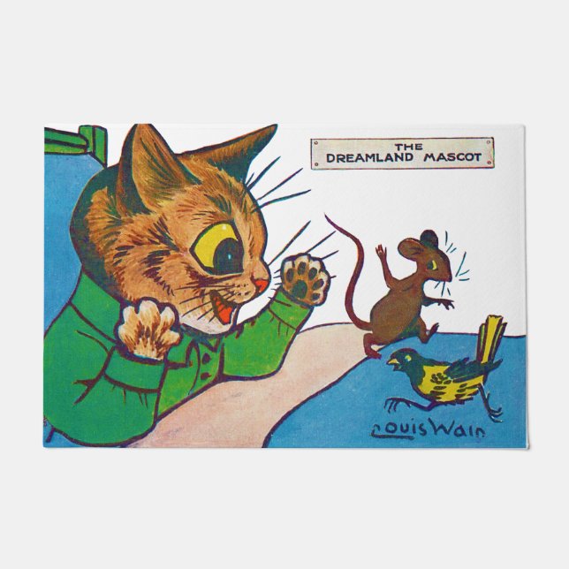 Der Dreamland-Maskottchen, Louis Wain Fußmatte (Vorderseite)