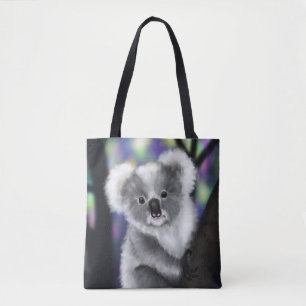 Der Dreamy Koala in einem verzauberten Wald Tasche