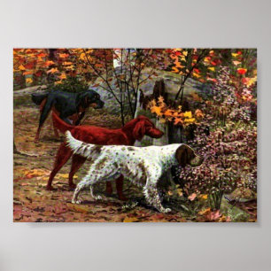Der drei Setzer-Leinwand-Druck Poster