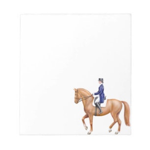 Der dressage-Pferdereiter-Notizblock Notizblock
