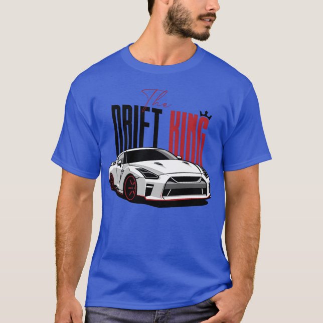 Der Drift-Auto-Junge Retro T-Shirt (Vorderseite)