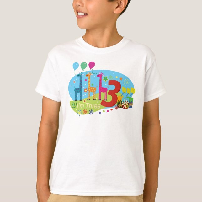 der dritte Geburtstag T-Shirt (Vorderseite)