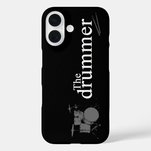 der_drummer iPhone 16 hülle (Rückseite)