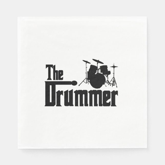 Der Drummer Serviette (Vorderseite)