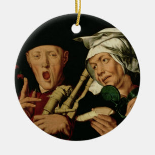Der Dudelsackspieler Keramikornament