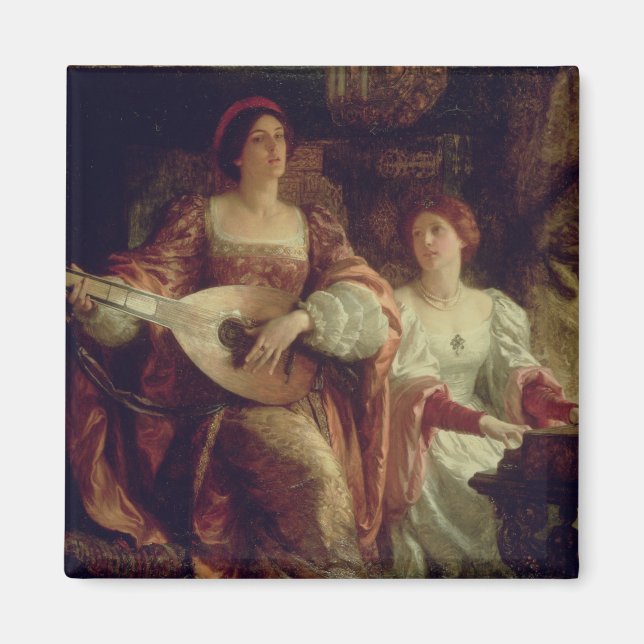 Der Duet (Öl auf Leinwand) Magnet (Vorne)