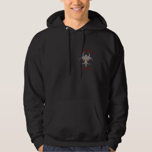 der dunkle Hoodie der Männer