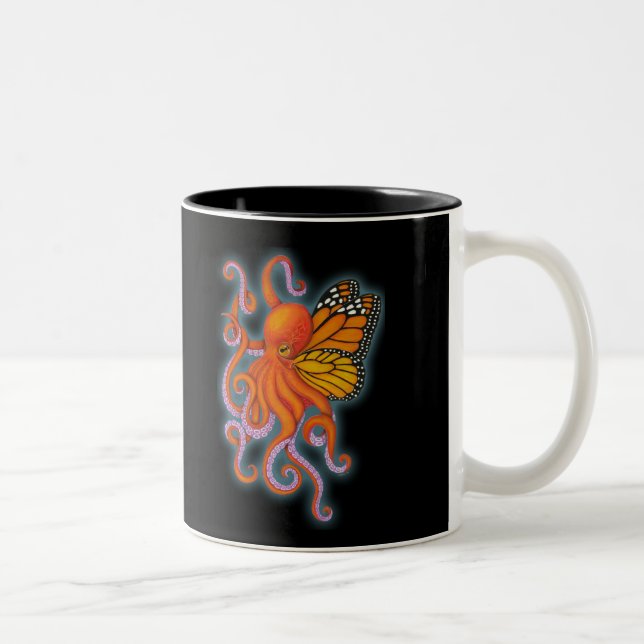 Der dunkle Lord Cthulhu Coffee Mug Zweifarbige Tasse (Rechts)