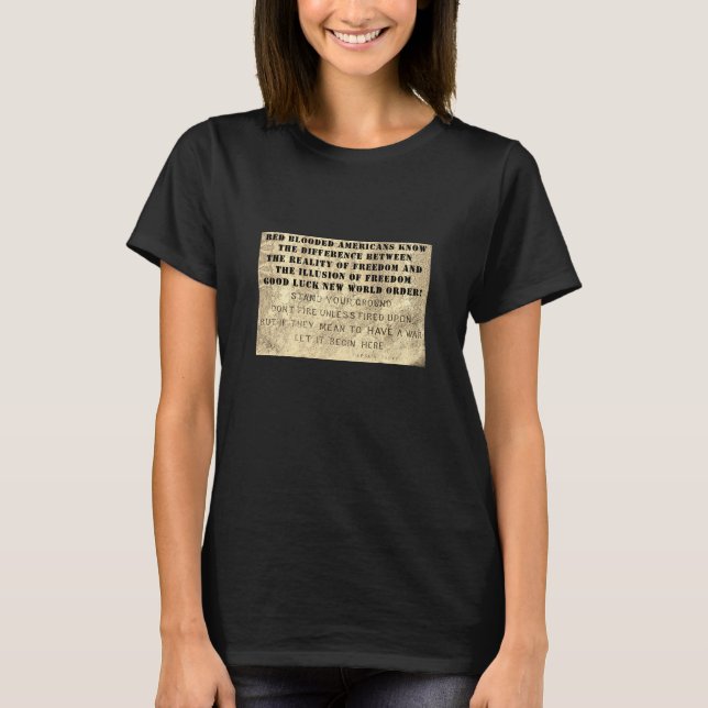 Der (dunkle) T - Shirt (Vorderseite)