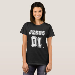 Der dunkle T - Shirt Frauen Jesuss 01. Jesus ist