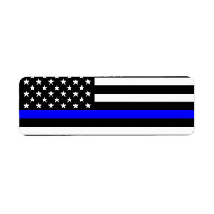 Der dünne Blue Line-Flagge-Dekor