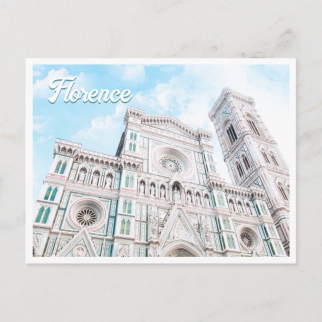 Der Duomo Florenz Italien Foto Postkarte (Vorderseite)