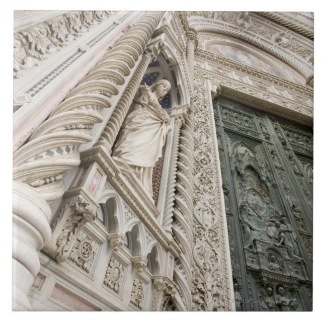 Der Duomo Santa Maria Del Fiore Florenz Italien Fliese (Vorderseite)