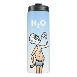 Der durstige Mann Thermal-Tumbler Thermosbecher