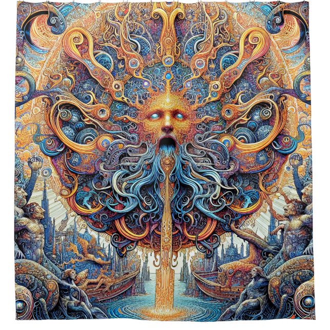 Der Duschvorhang der Sonne (Vorderseite)