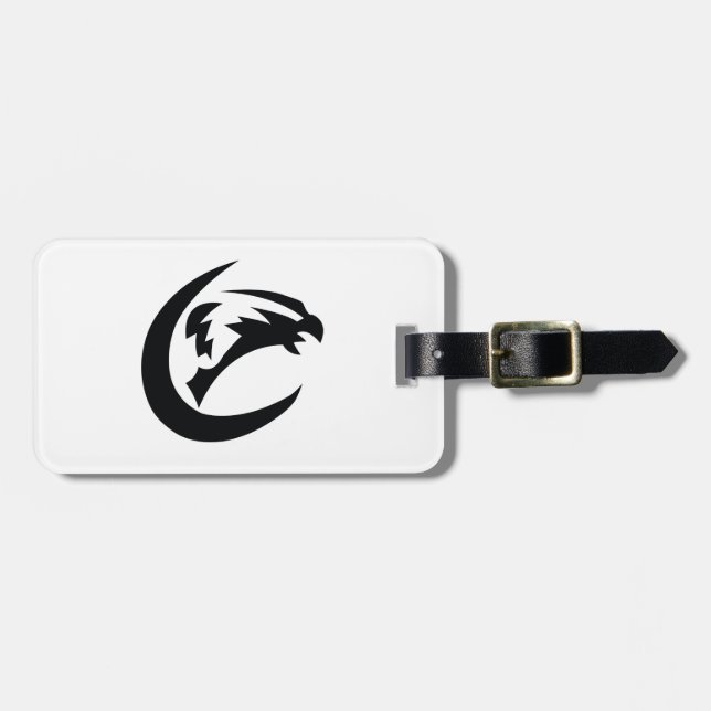 Der Eagle-Gepäckanhänger mit Lederband Gepäckanhänger (Vorderseite horizontal)