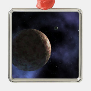 Der eben entdeckte Planet ähnliche Gegenstand Silbernes Ornament