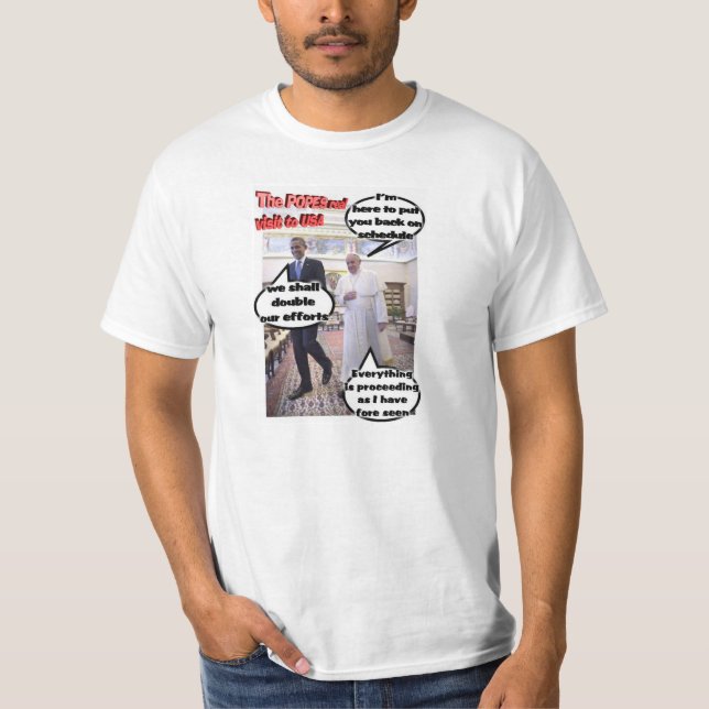 Der echte Besuch der Päpste in den USA T-Shirt (Vorderseite)