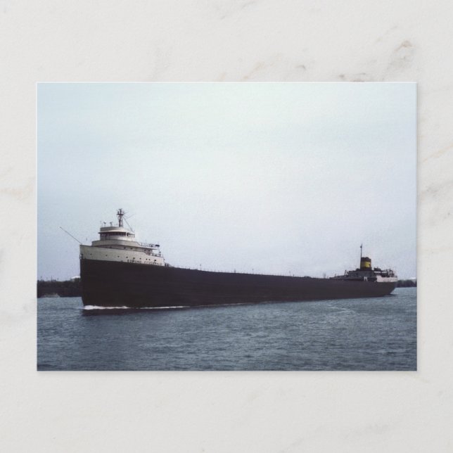 Der Edmund Fitzgerald am St. Clair River Postkarte (Vorderseite)