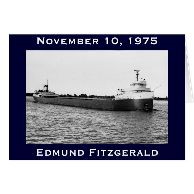 Der Edmund Fitzgerald auf dem Fluss St. Clair (Vorderseite (Horizontal))