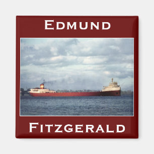 Der Edmund Fitzgerald auf dem Fluss St. Clair Magnet
