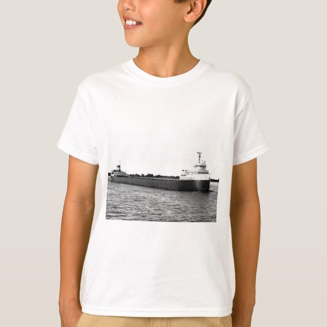 Der Edmund Fitzgerald auf dem Fluss St. Clair T-Shirt (Vorderseite)