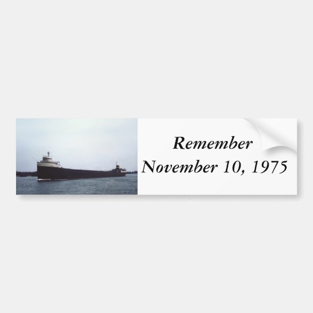 Der Edmund Fitzgerald Autoaufkleber (Vorne)