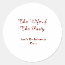 Der Ehefrau der Party Junggesellinnenabschied Name