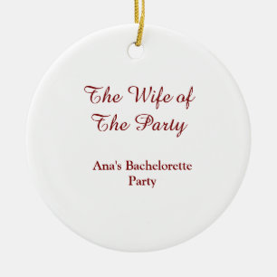 Der Ehefrau des Party-Junggesellinnenabschieds Nam Keramik Ornament