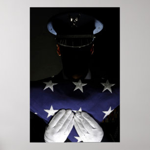 Der Ehrengarde zugewiesener Airman Poster