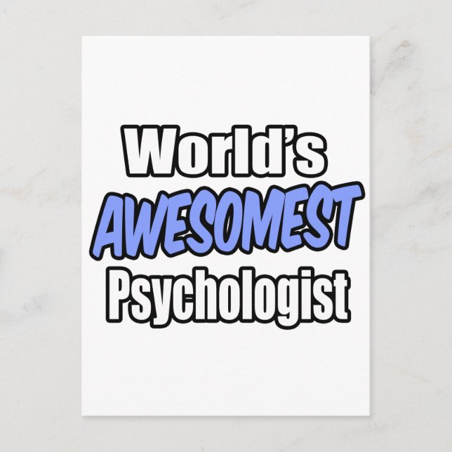 Der ehrfürchtigste Psychologe der Welt Postkarte (Vorderseite)
